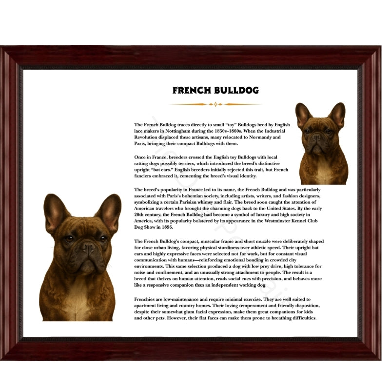 French Bulldog-Heritage History Dog Breed Portrait