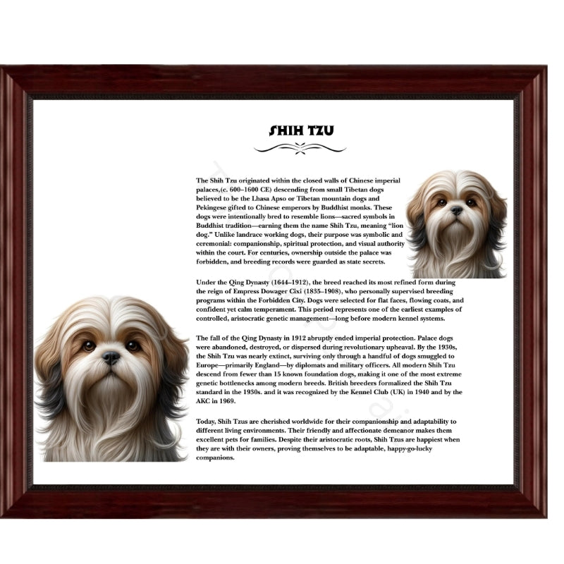 Shih Tzu-Heritage History Dog Breed Portrait