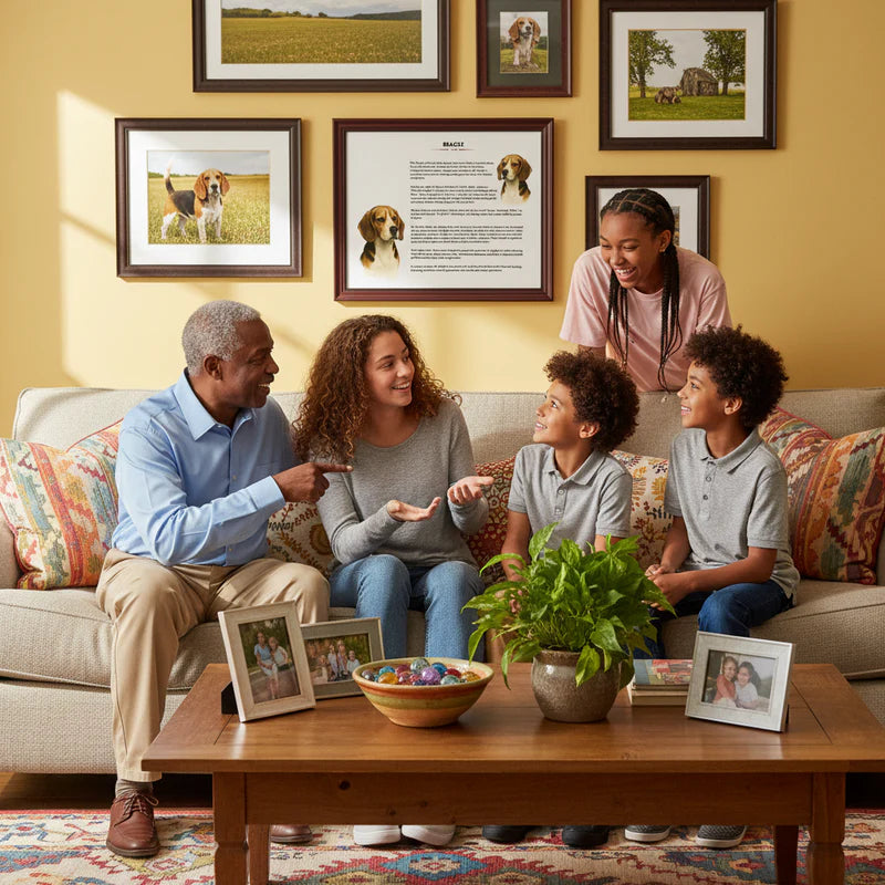 Beagle-Heritage History Dog Breed Portrait