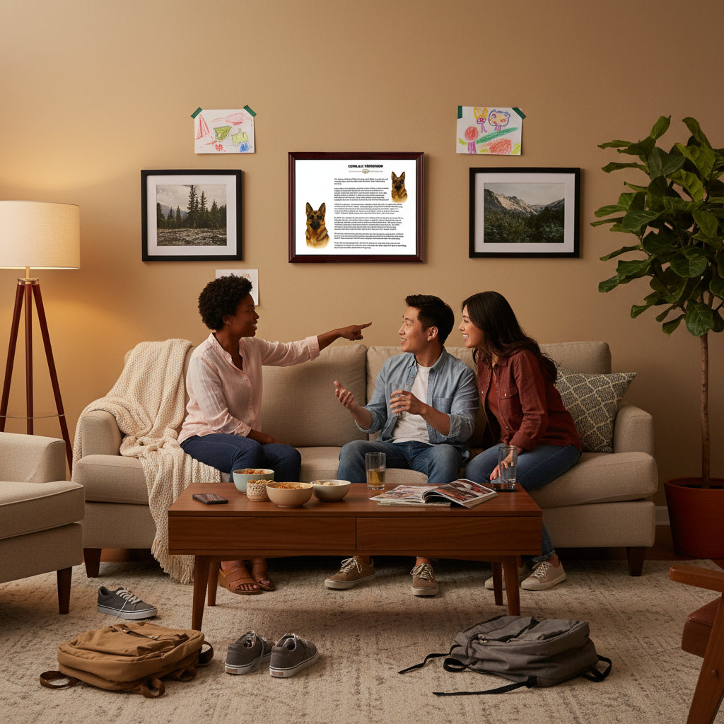 German Shepherd-Heritage History Dog Breed Portrait