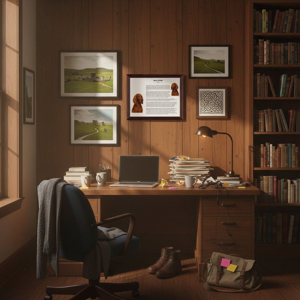 Irish Setter-Heritage History Dog Breed Portrait