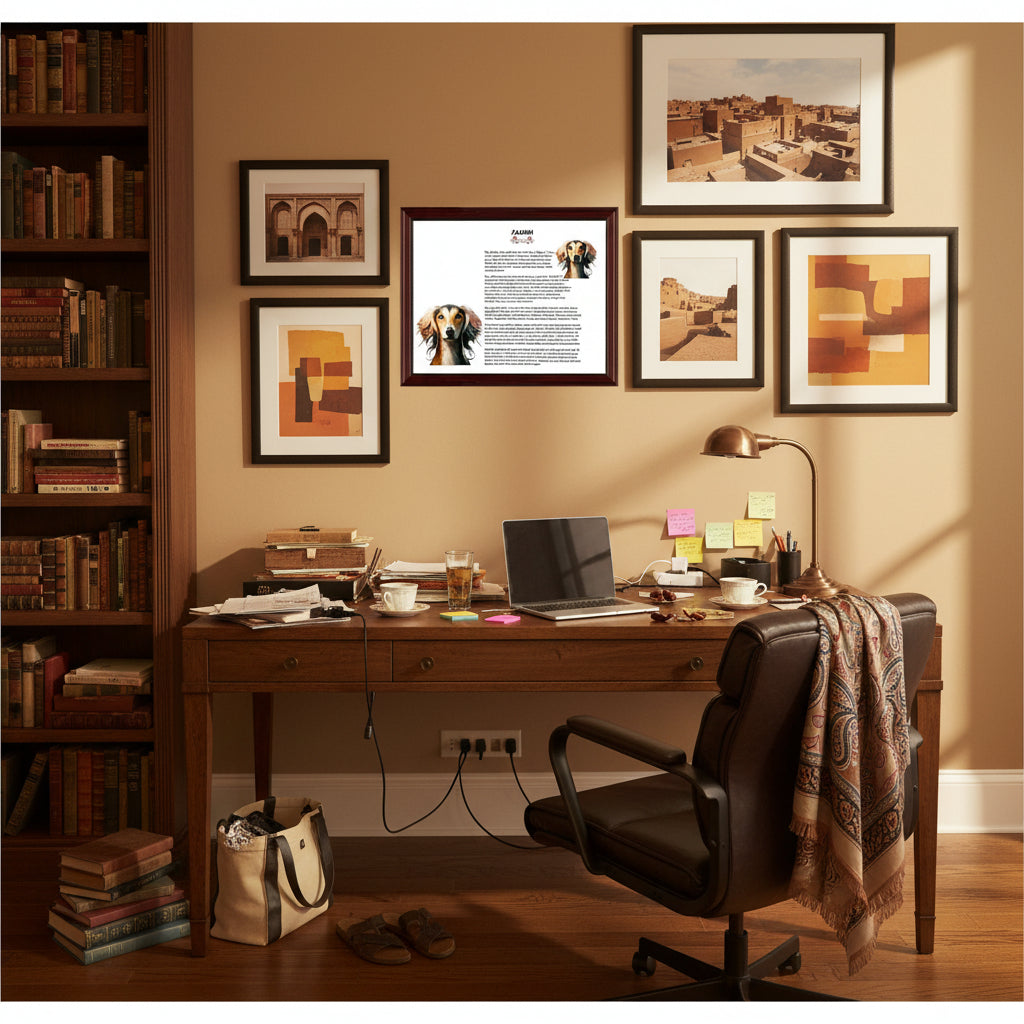 Saluki-Heritage History Dog Breed Portrait